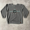 90s Obex Pompano Beach, Florida Gray Worn In Crewneck L