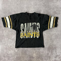 90s New Orleans Saints Trench Single Stitch Tee L