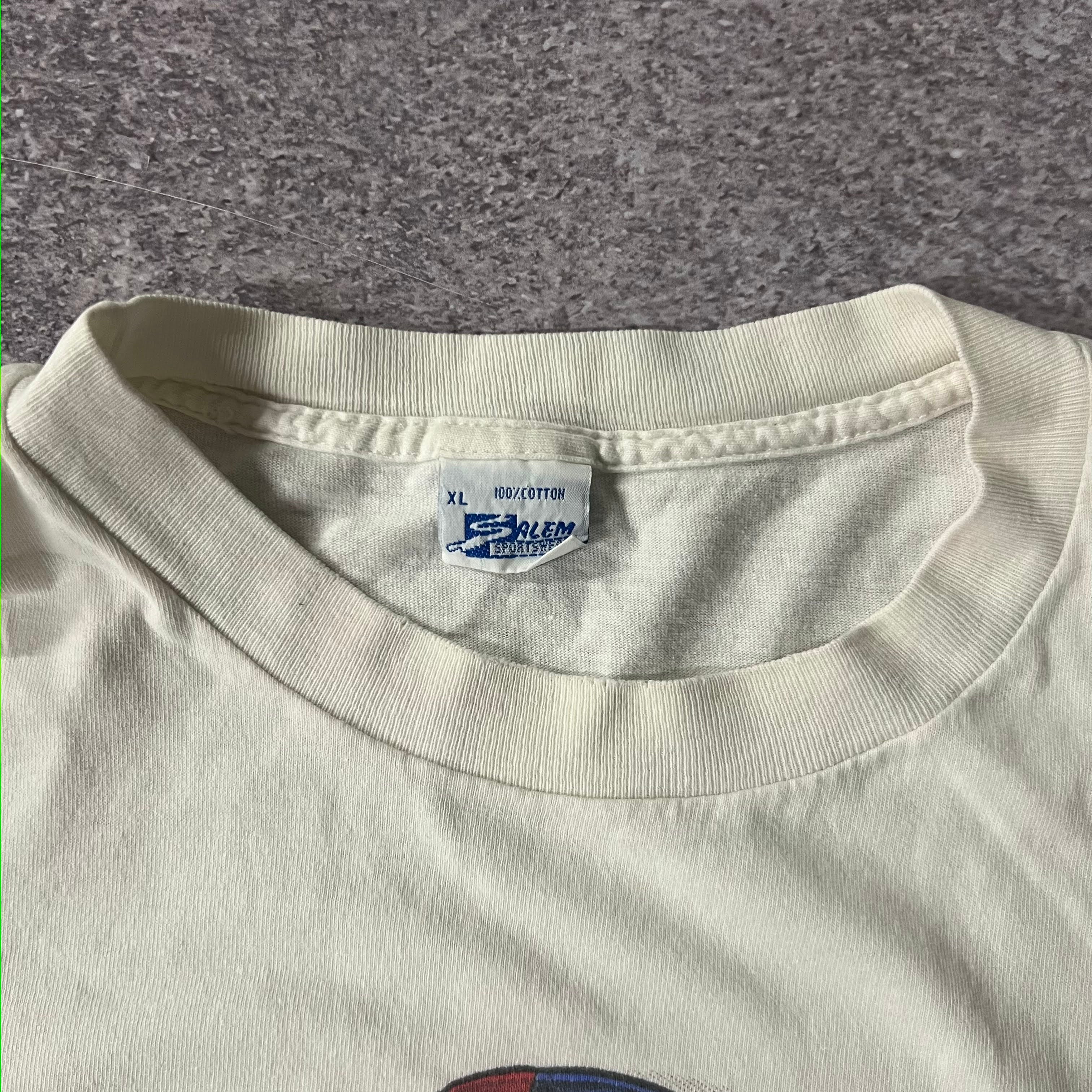 90s New York Giants Salem Sportswear Big Logo Single Stitch Tee XL