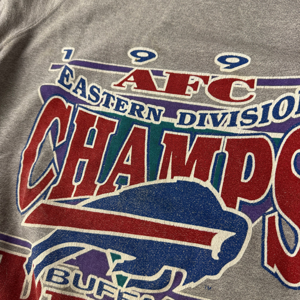 90s Buffalo Bills Trench Big Logo Crewneck M