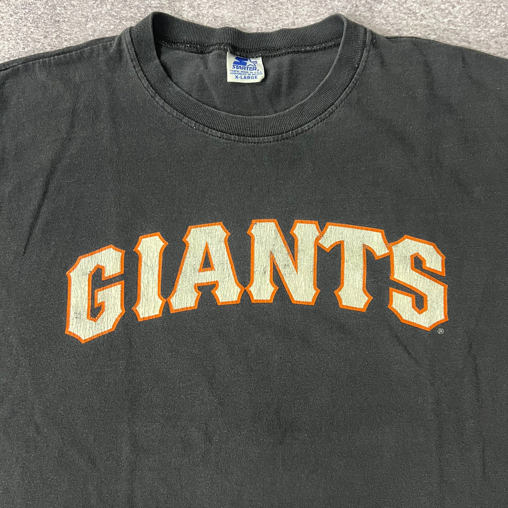 90s San Francisco Giants Starter Cracked Print Sun Faded Tee XL