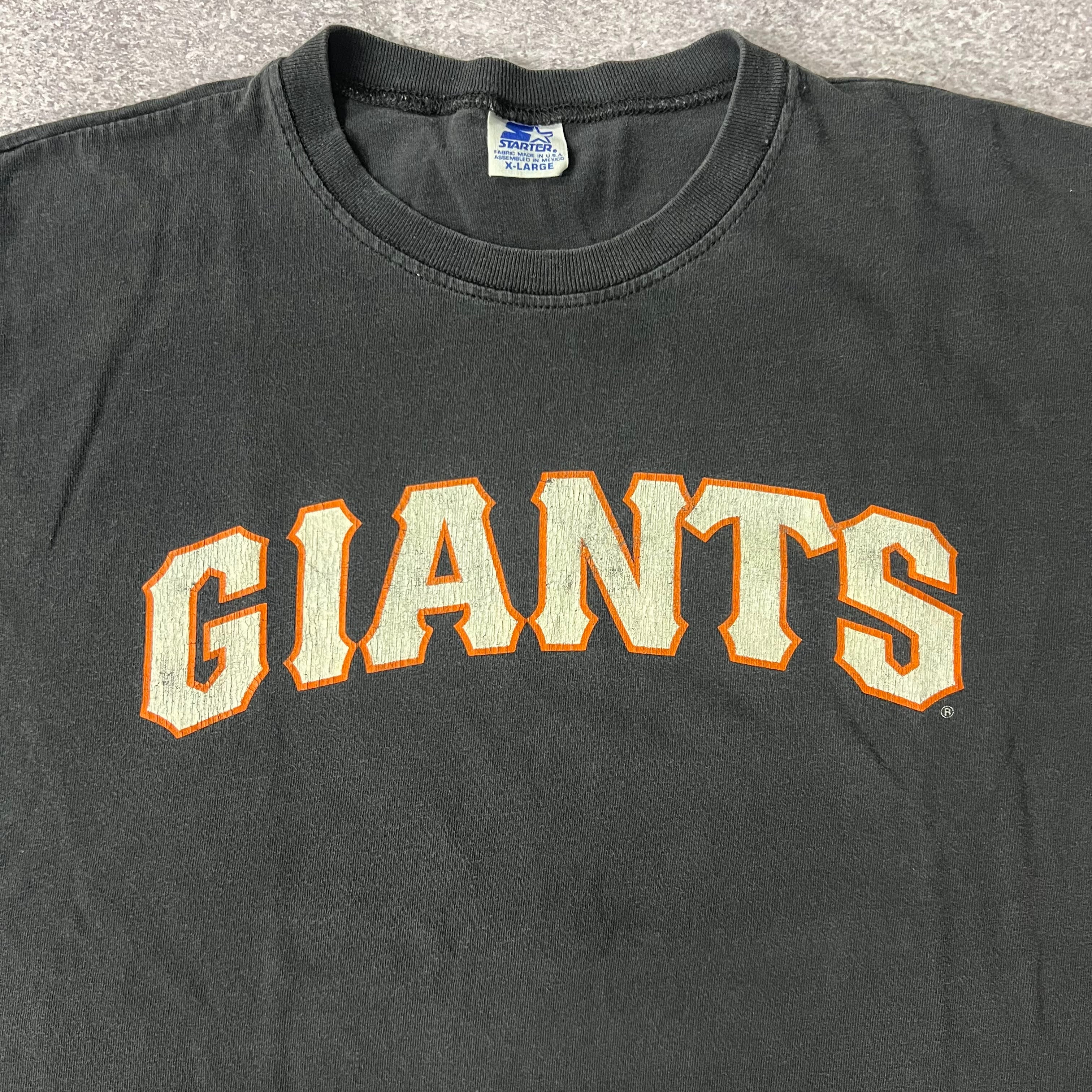 90s San Francisco Giants Starter Cracked Print Sun Faded Tee XL