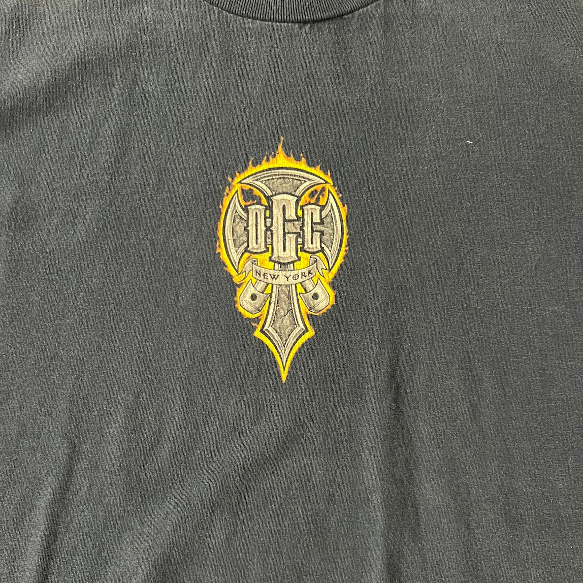90s New York Blue Worn In Tee L