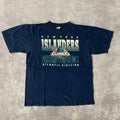 90s Waves College Cracked Print Tee XL