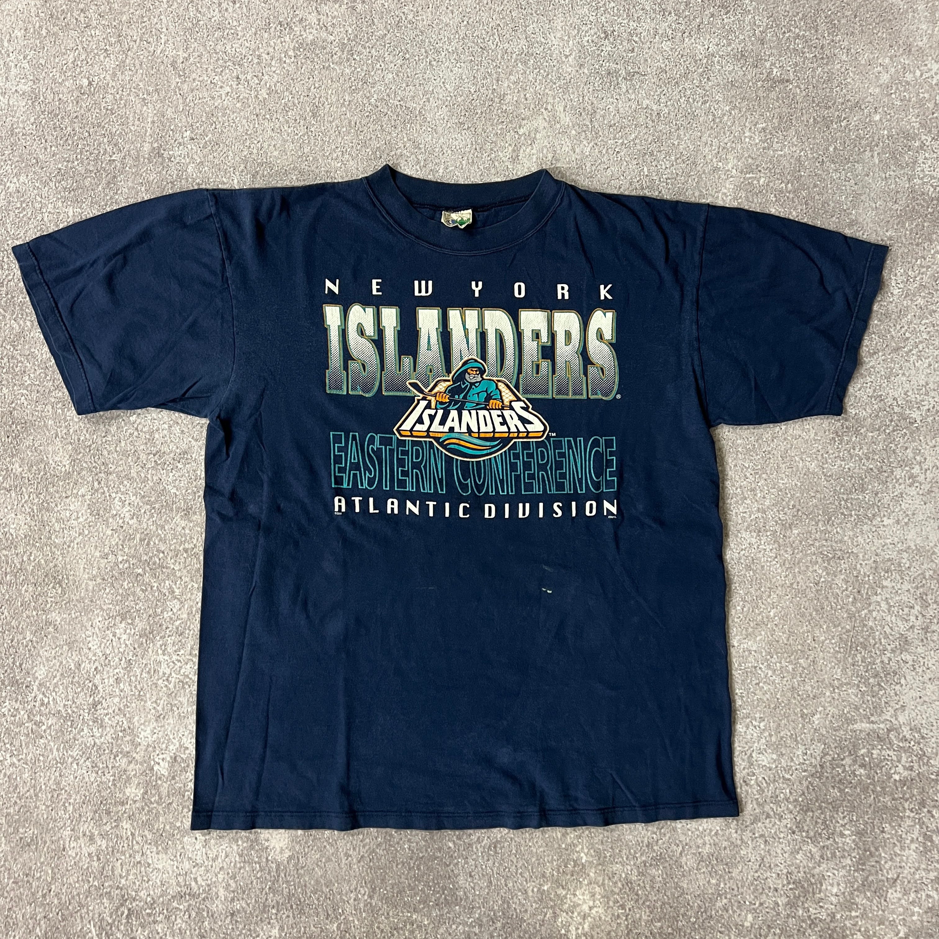 90s Waves College Cracked Print Tee XL
