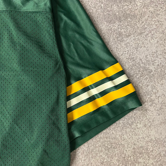 Y2K Brett Favre Green Bay Packers NFL Starter Cracked Print Jersey XL