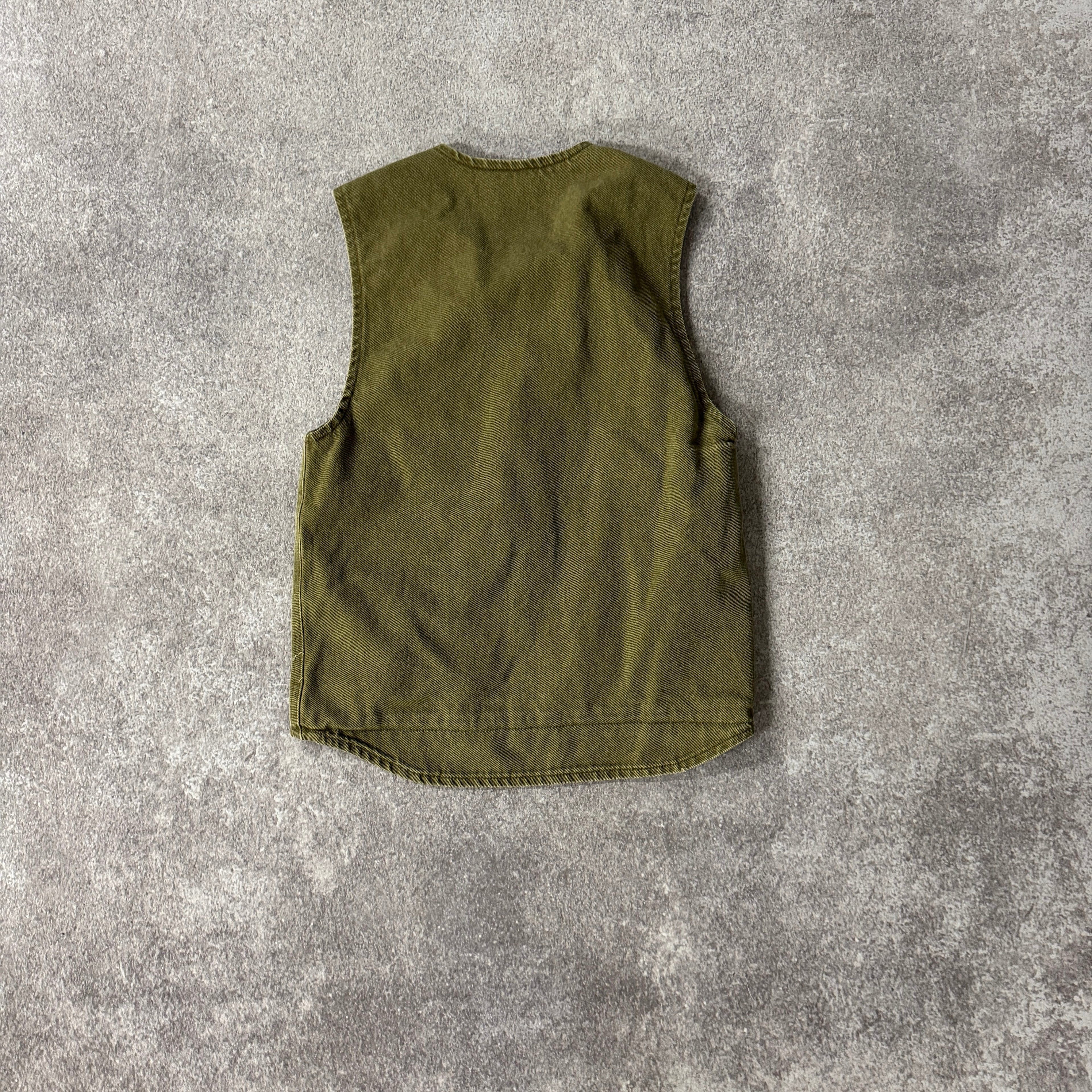 Y2K Carhartt Green Heavyweight Vest S