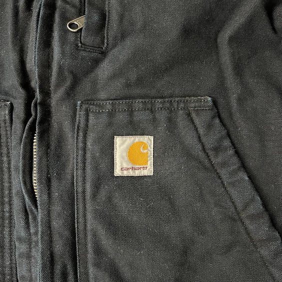 Modern Carhartt Norway & Sons Embroidered Sherpa Lined Workwear Jacket L