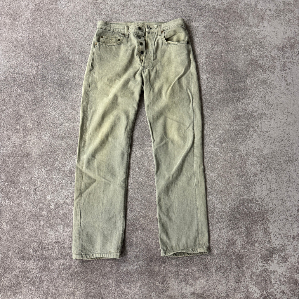 90s Levi's Gray Distressed Jeans 33W x 34L