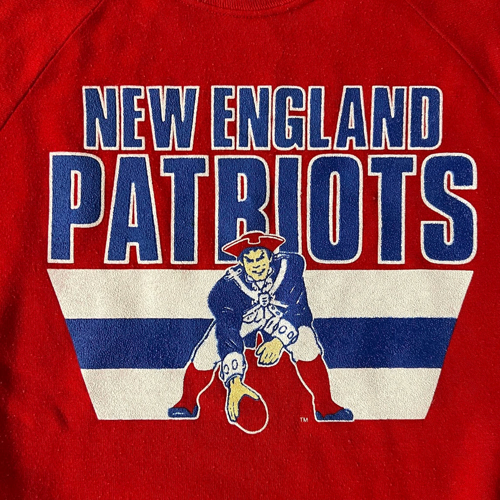 80s New England Patriots Garan Inc Big Logo Crewneck L