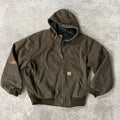 Y2K Carhartt Moss j130 Brown Heavyweight Jacket XXL