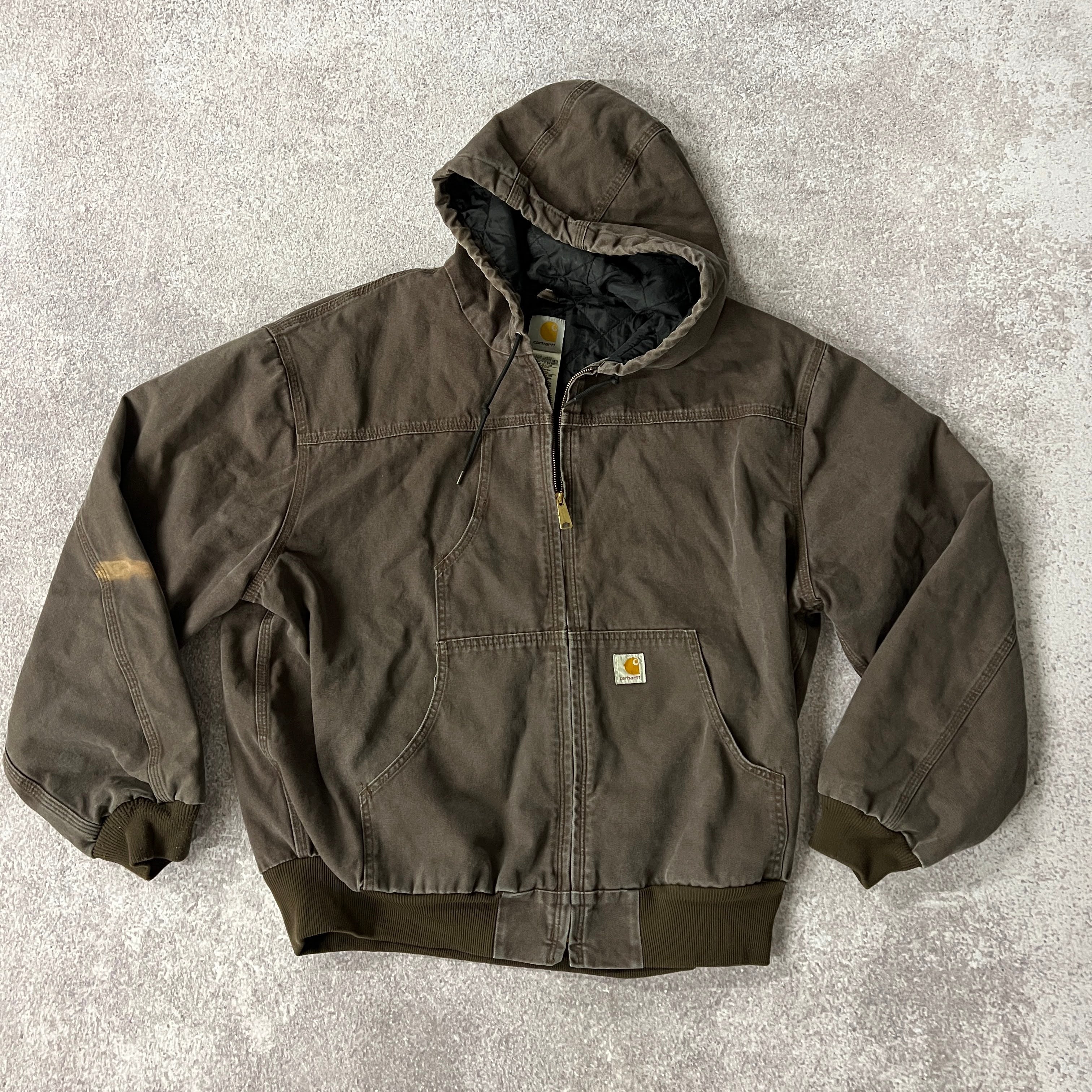 Y2K Carhartt Moss j130 Brown Heavyweight Jacket XXL