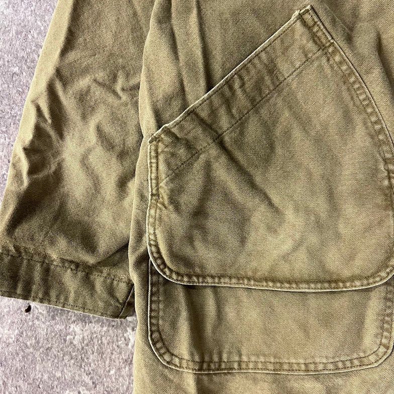 80s LL Bean Workwear Outdoor Heavyweight Vintage Tan Jacket L