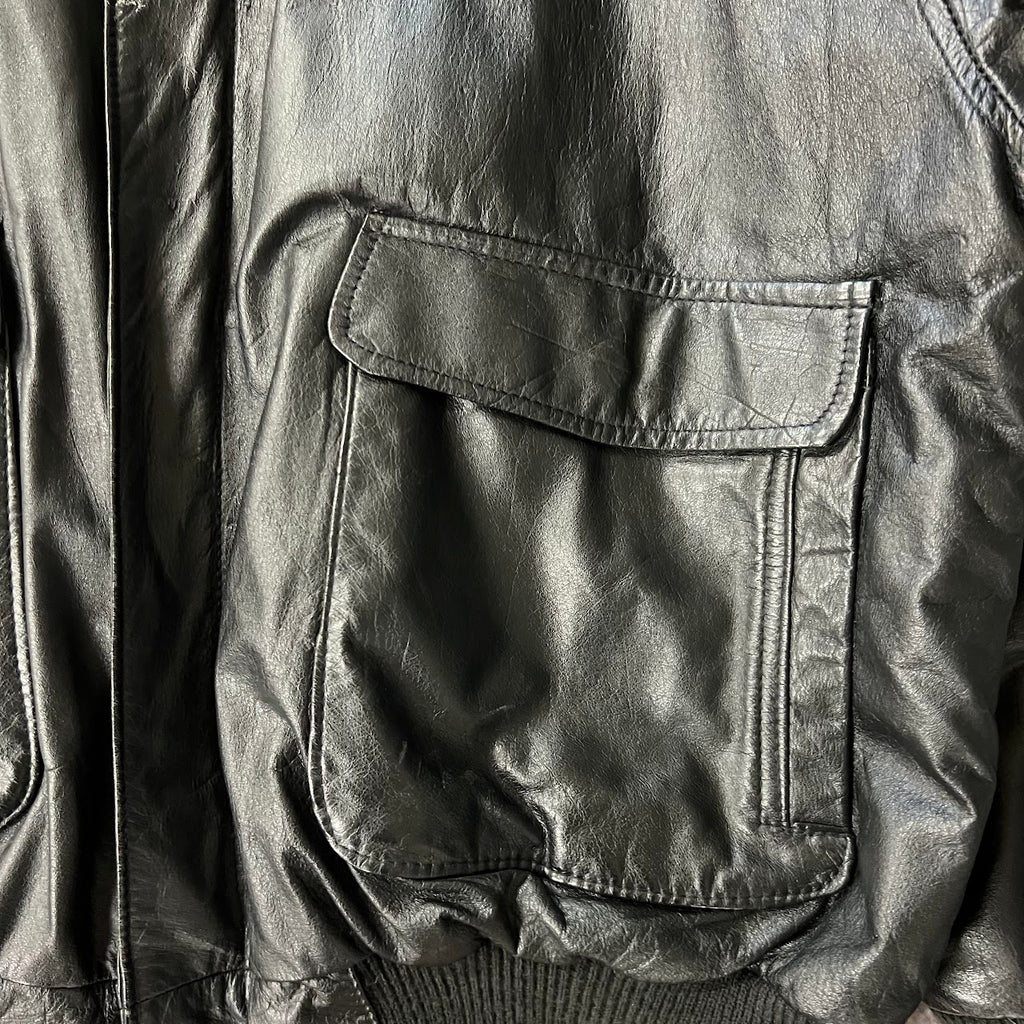 90s Timber Trail Leather Vintage Streetwear Jacket M