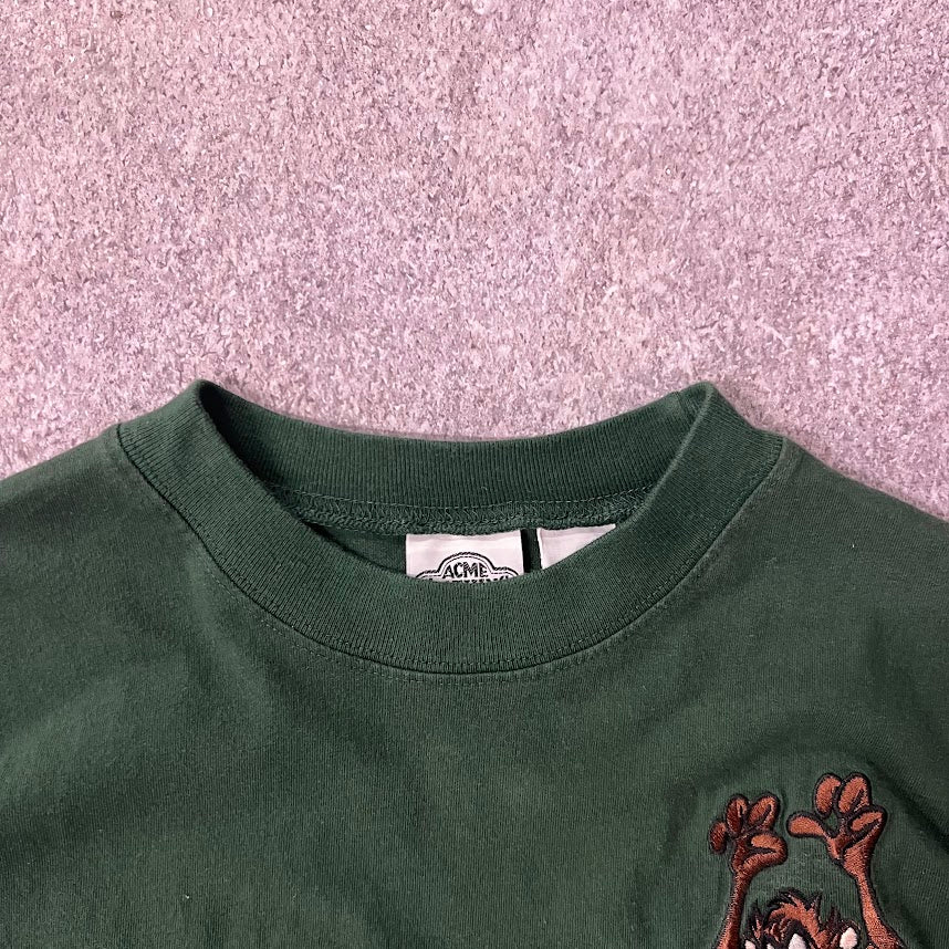 90s Acme Clothing Co Looney Tunes Embroidered Pocket Tee Bugs Bunny Taz