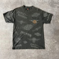 Y2K Harley Davidson Gray Worn In Tee L