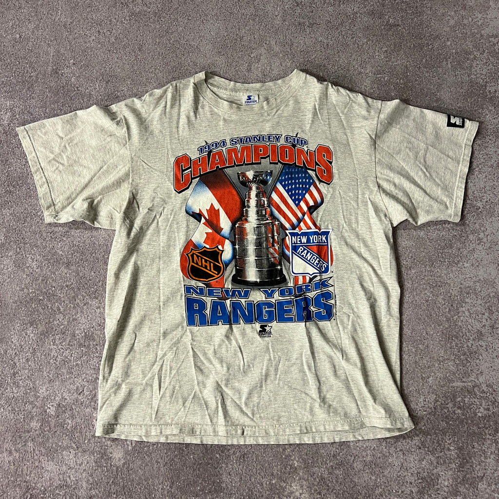 90s New York Rangers Starter Big Logo Tee XL