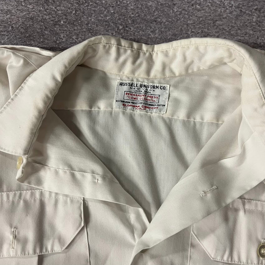 70s Cornwall Volunteer Fire Department Russell Vintage Button Down M