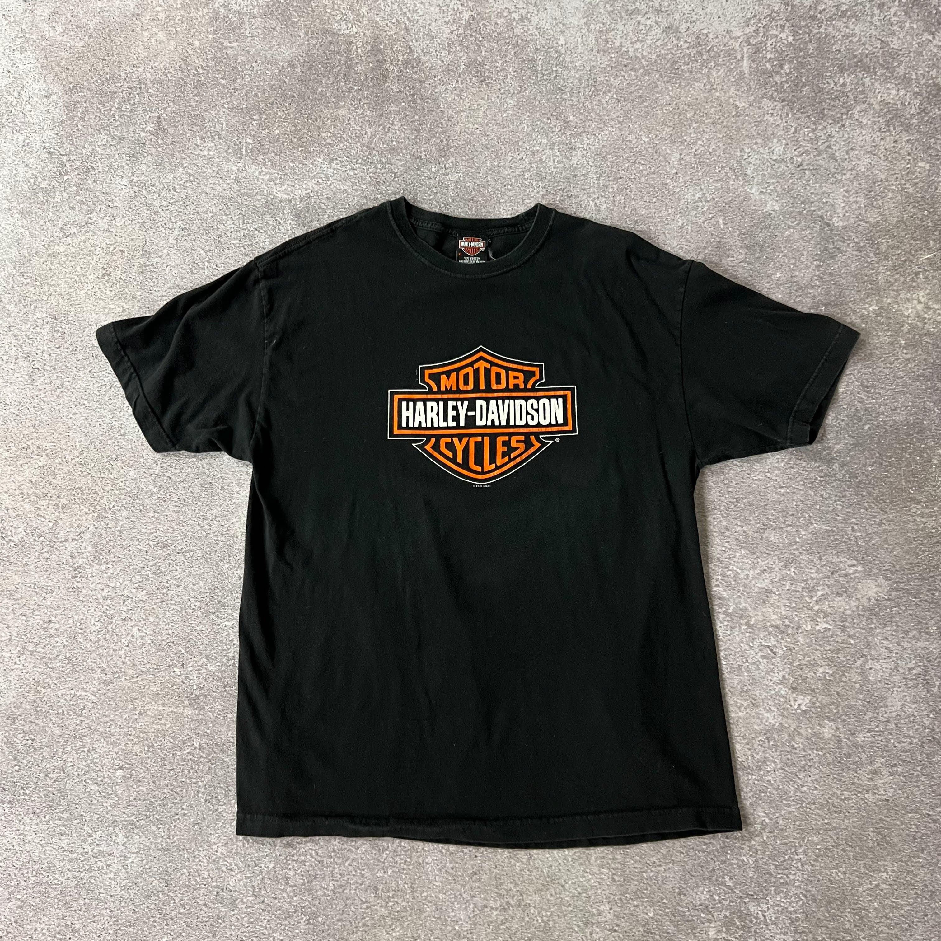 Y2K Harley Davidson Nottingham, England Back Graphic Tee XL