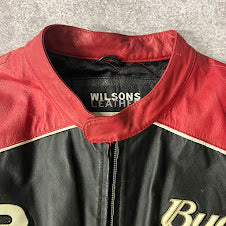 Y2K Dale Jr NASCAR Chase Authentics Embroidered Leather Leather Jacket XL