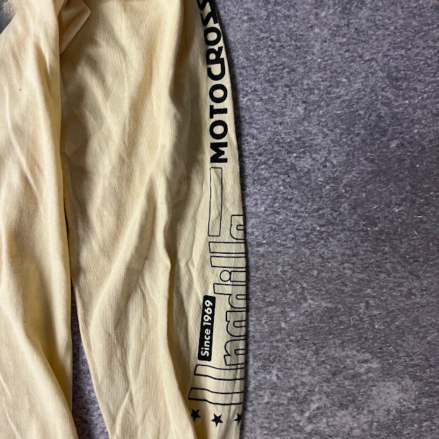 80s Unadilla World Championship Motocross Long Sleeve Yellow Tee L