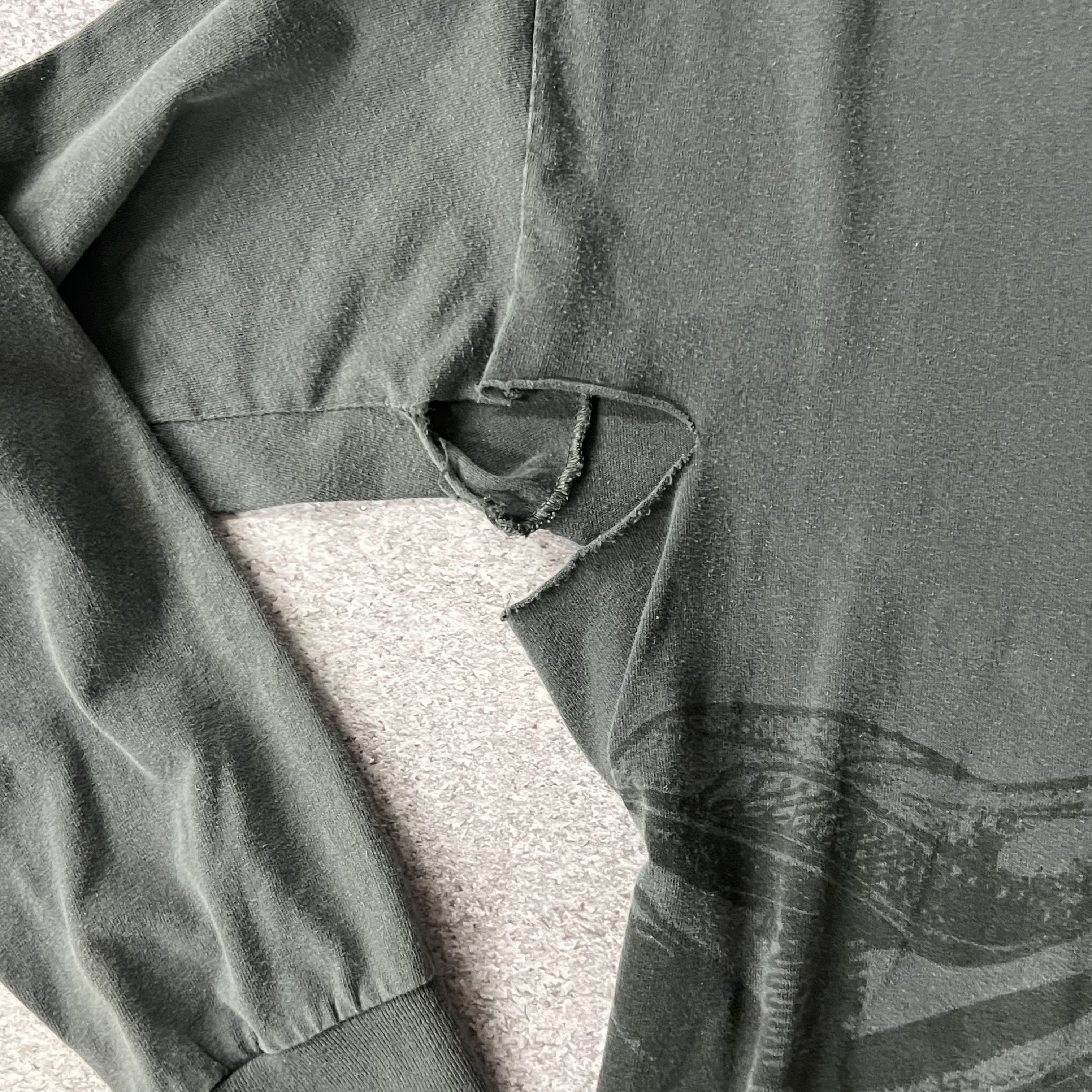 2010s Harley Davidson Seattle, Washington Gray Worn In Long Sleeve Tee L