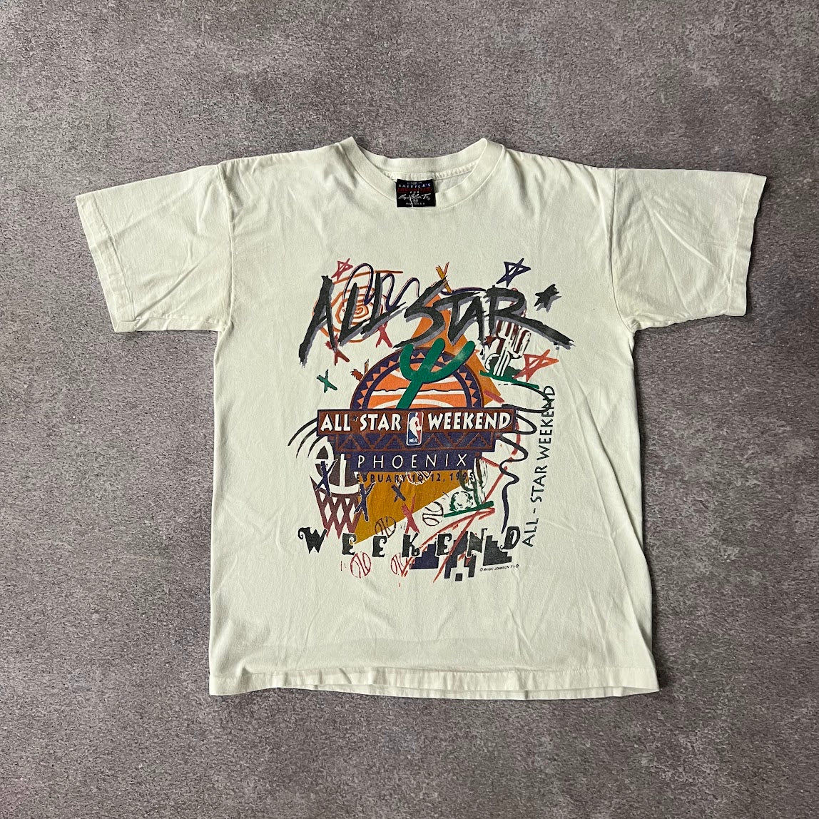 90s Phoenix Suns Magic Johnson T's Single Stitch Tee M