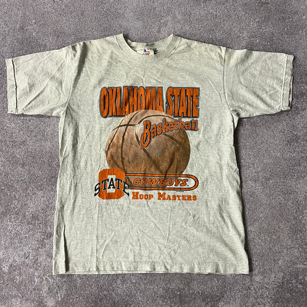 80s Tri-lake Inc. College Basketball Big Logo Tee L