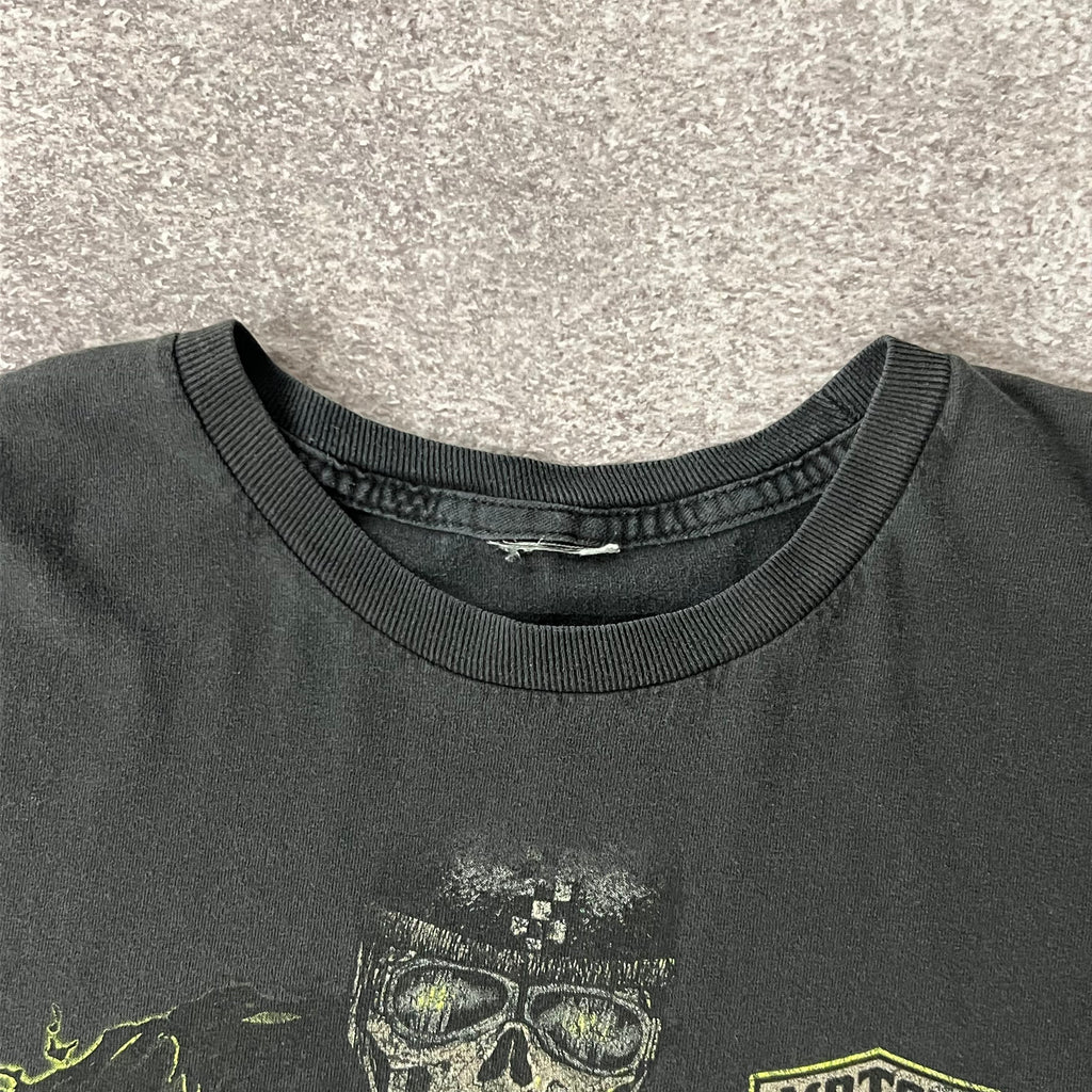 2010s Harley Davidson Playa Del Carmen, Mexico Distressed Tee L