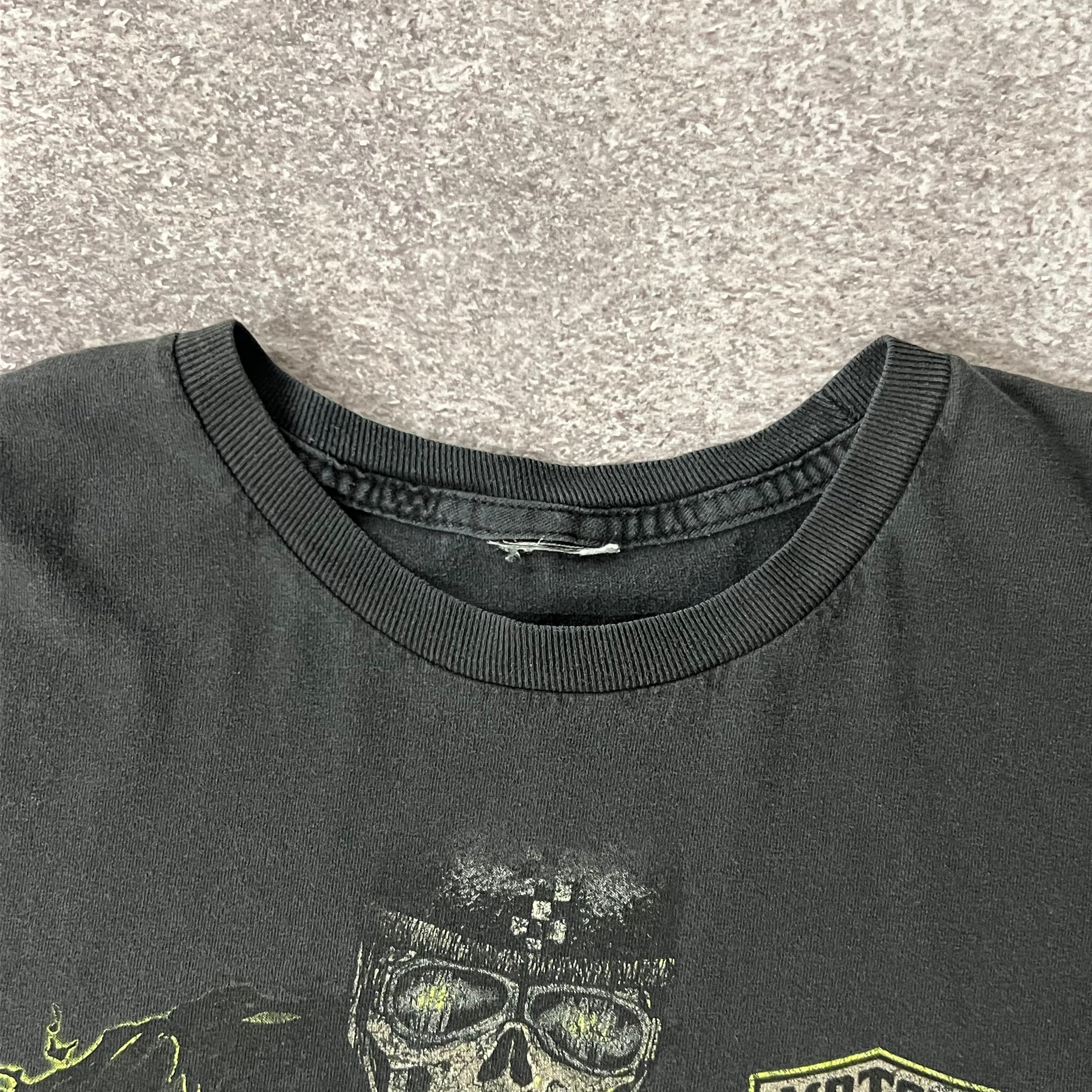 2010s Harley Davidson Playa Del Carmen, Mexico Distressed Tee L