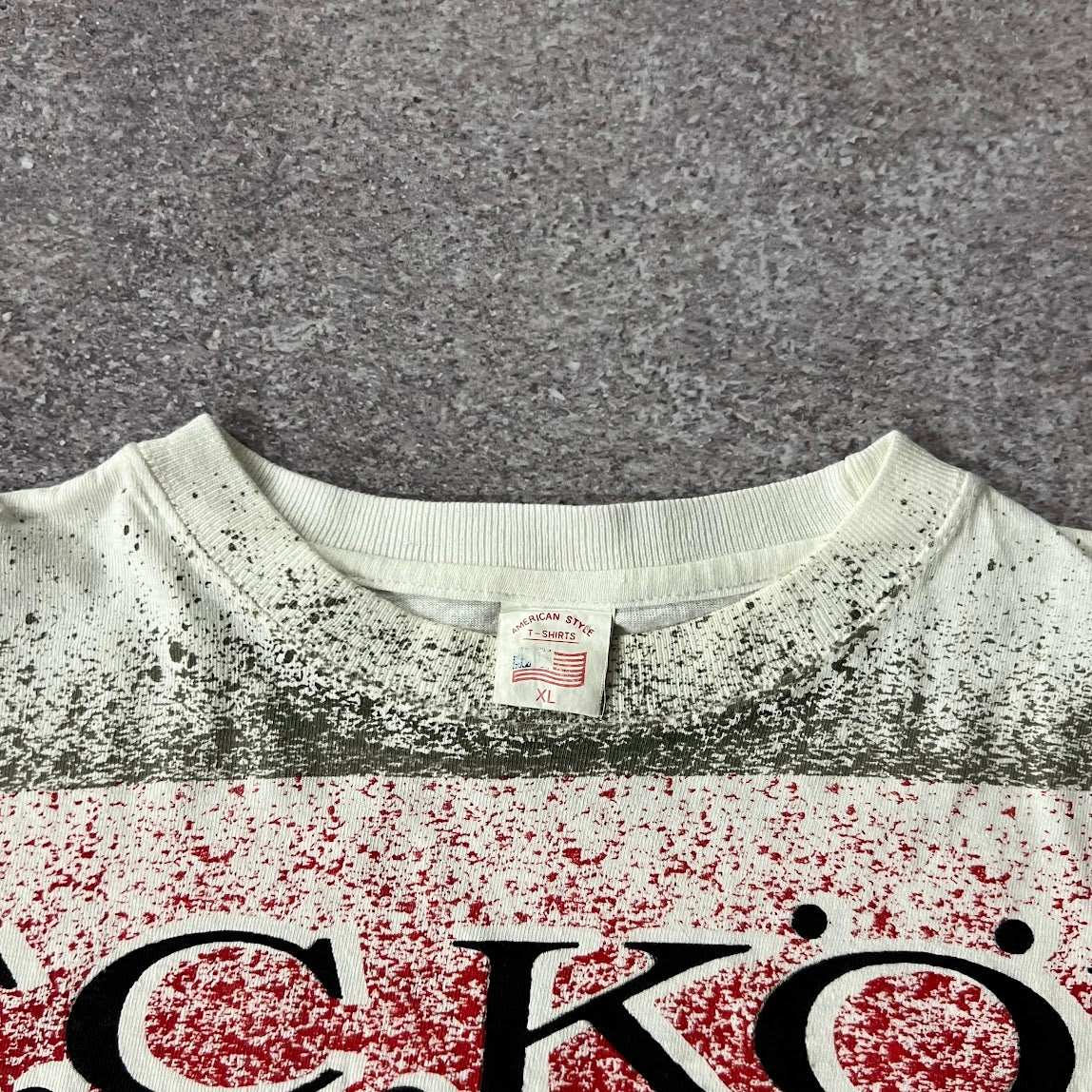 90s FC Koln American Style All Over Print Tee XL