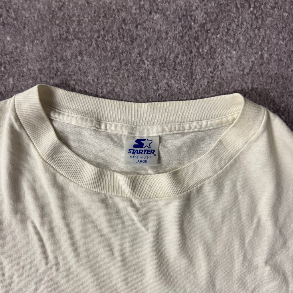 90s Los Angeles Lakers Starter Big Logo Single Stitch Tee L