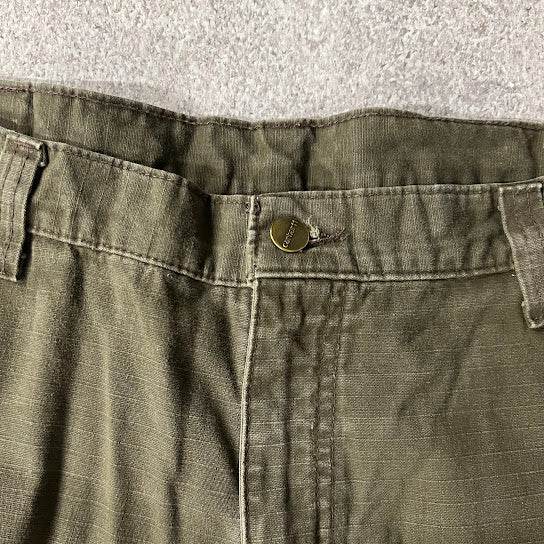 2010s Carhartt Workwear Distressed Relaxed Green Vintage Pants 38x30