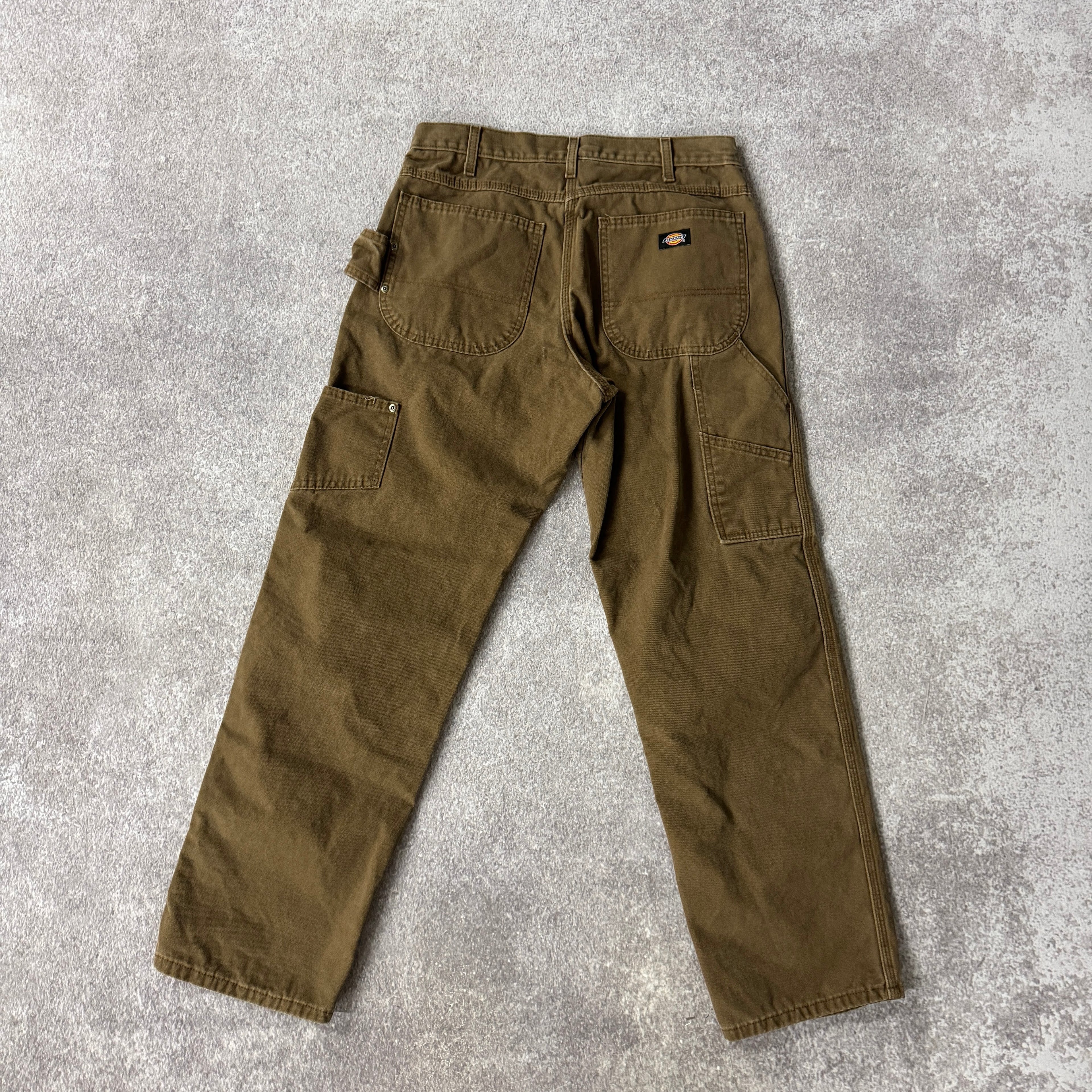 2010s Dickies Carpenter Brown Workwear Pants 32W x 32L