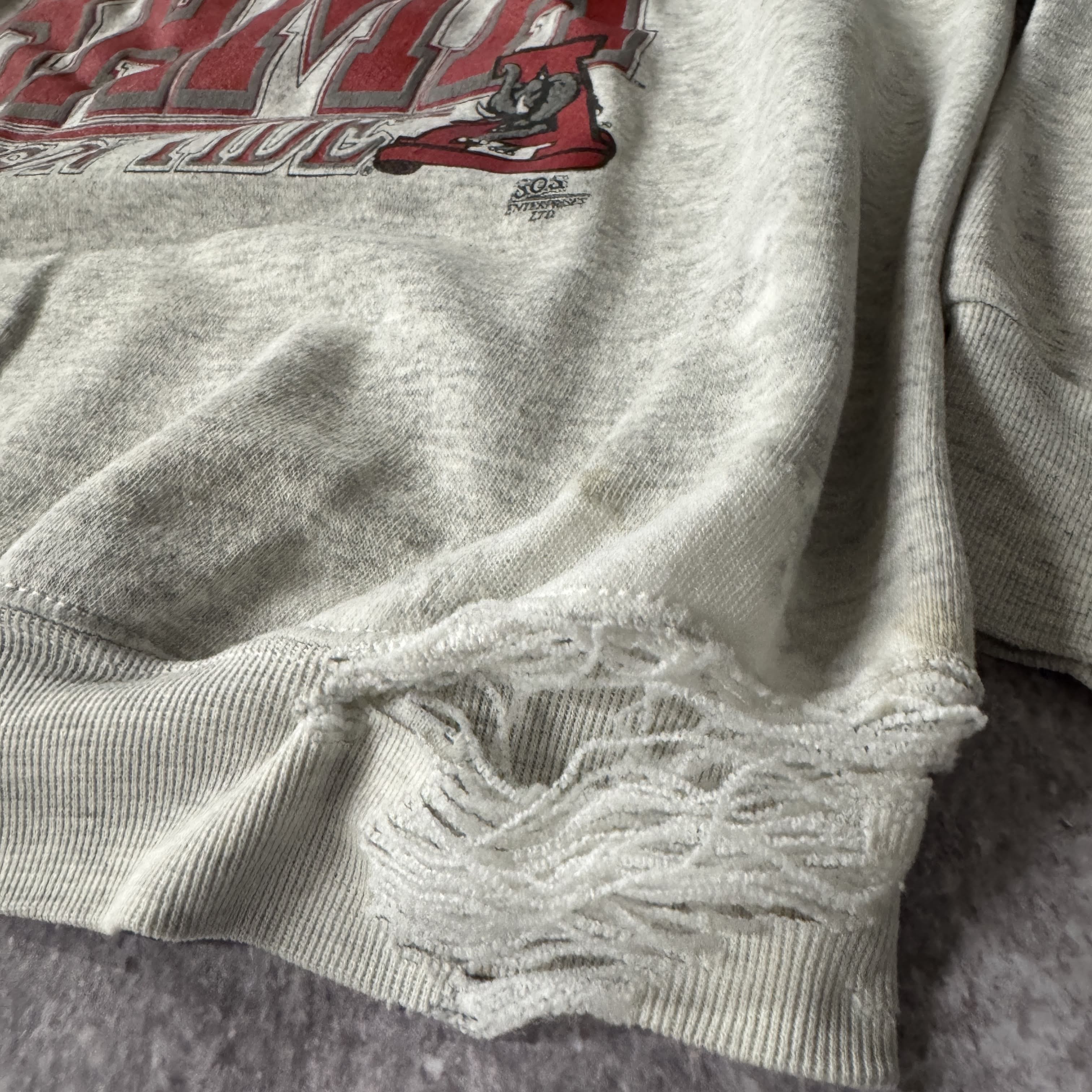 90s Tultex College Big Logo Crewneck XL