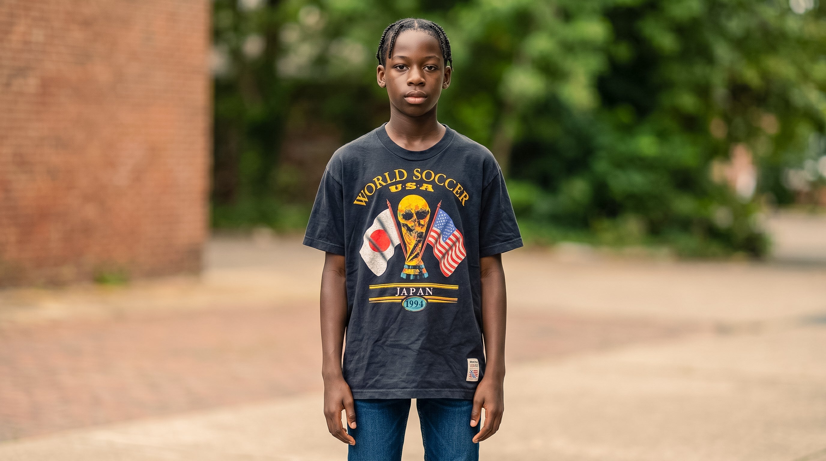 90s World Cup Single Stitch Tee M