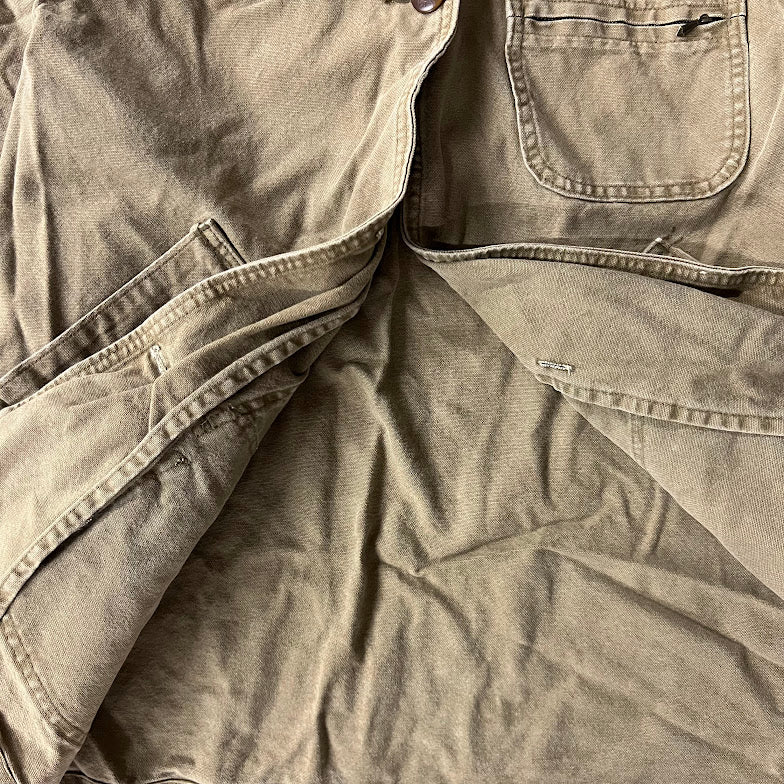 80s LL Bean Workwear Outdoor Heavyweight Vintage Tan Jacket L