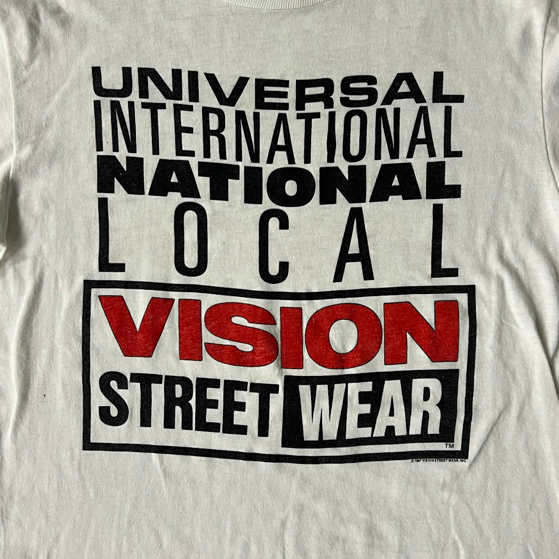 80s Vision Street Wear Back Graphic Single Stitch Tee L