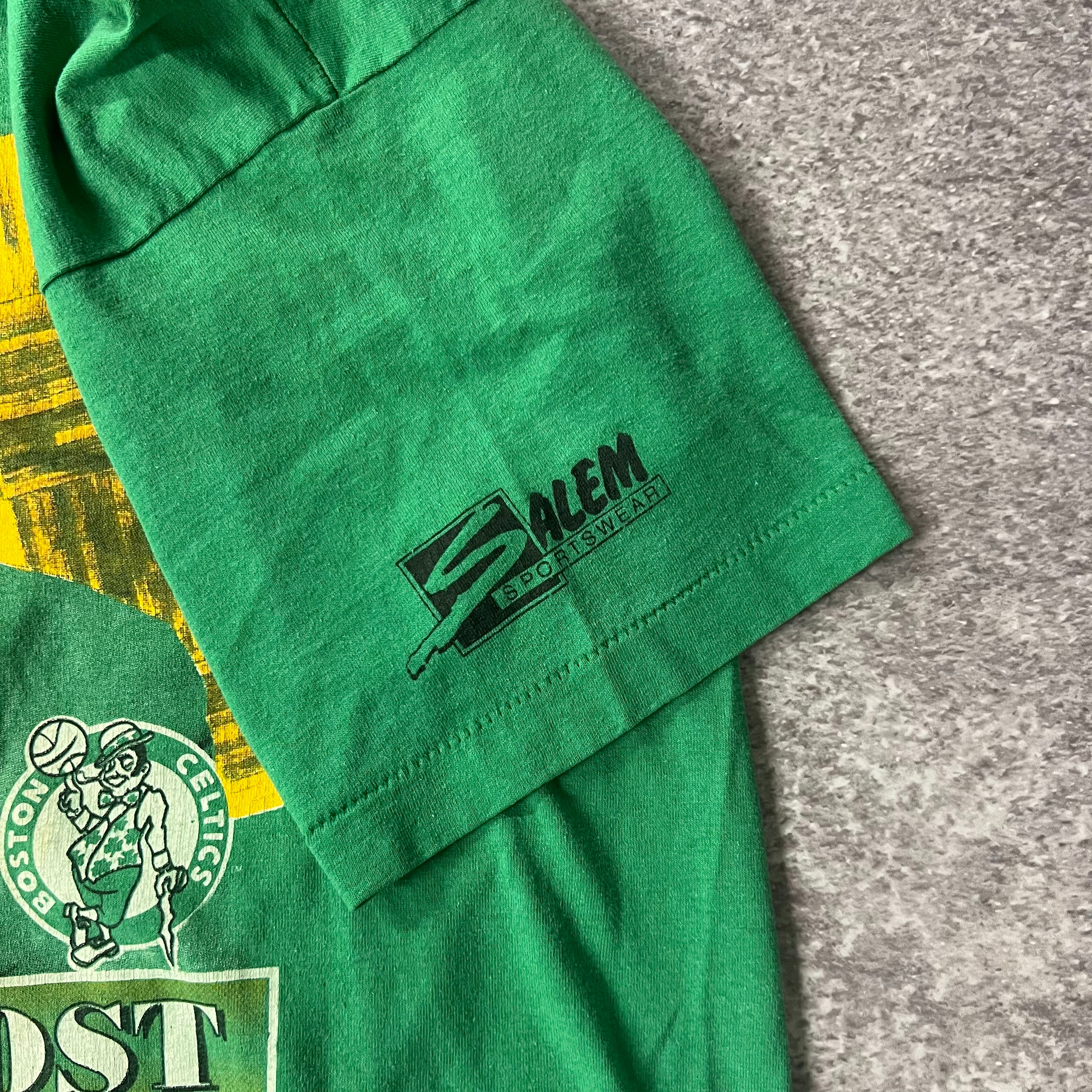 90s Boston Celtics Salem Sportswear Back Graphic Single Stitch Tee XL