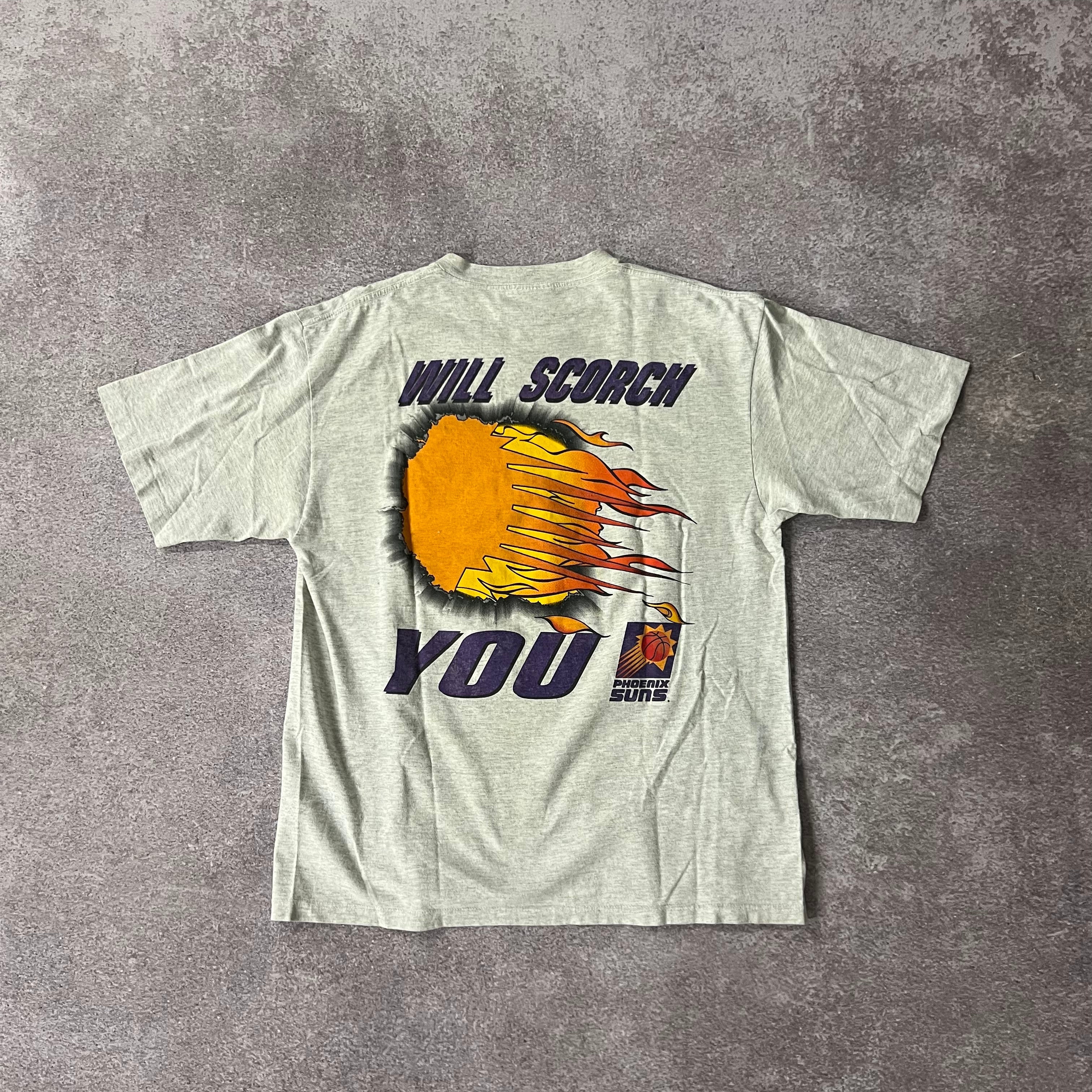90s Phoenix Suns Nutmeg Mills Sun Faded Single Stitch Tee XL
