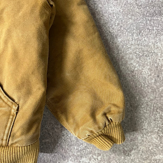 Modern Carhartt Kids Quilt Lined Workwear Outdoor Tan Jacket XS