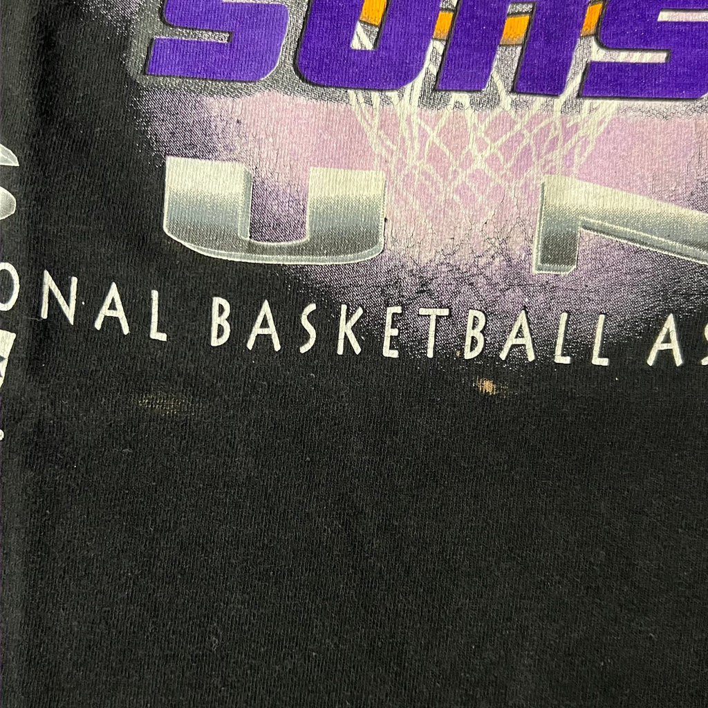 90s Phoenix Suns Magic Johnson T's Big Logo Single Stitch Tee L