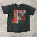 90s Portland Trail Blazers America's Finest Cracked Print Tee XL
