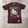 90s Anaheim Mighty Ducks Nutmeg Mills Cracked Print Tee M