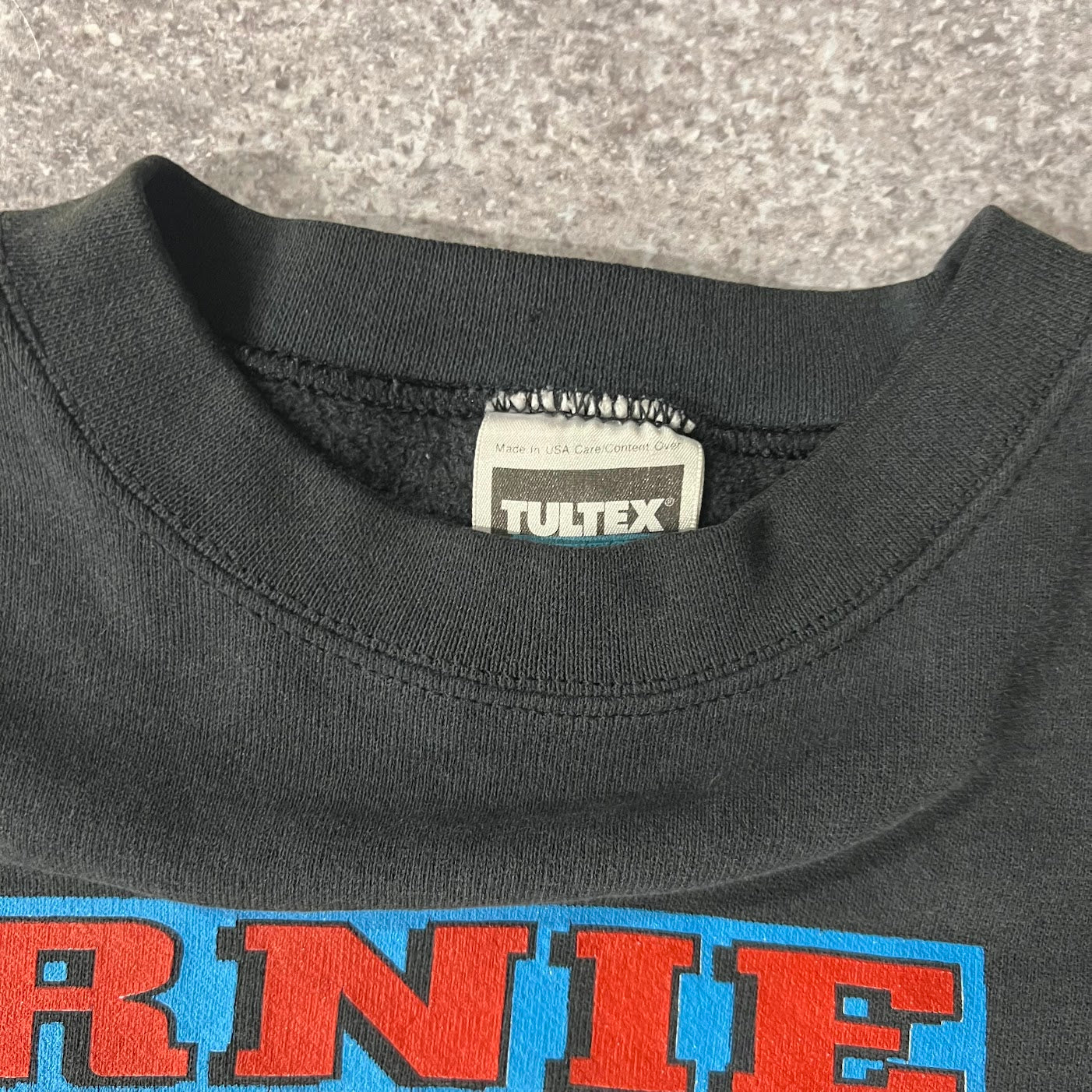 1994 NASCAR Ernie Irvan Big Logo Faded Crewneck Sweatshirt L