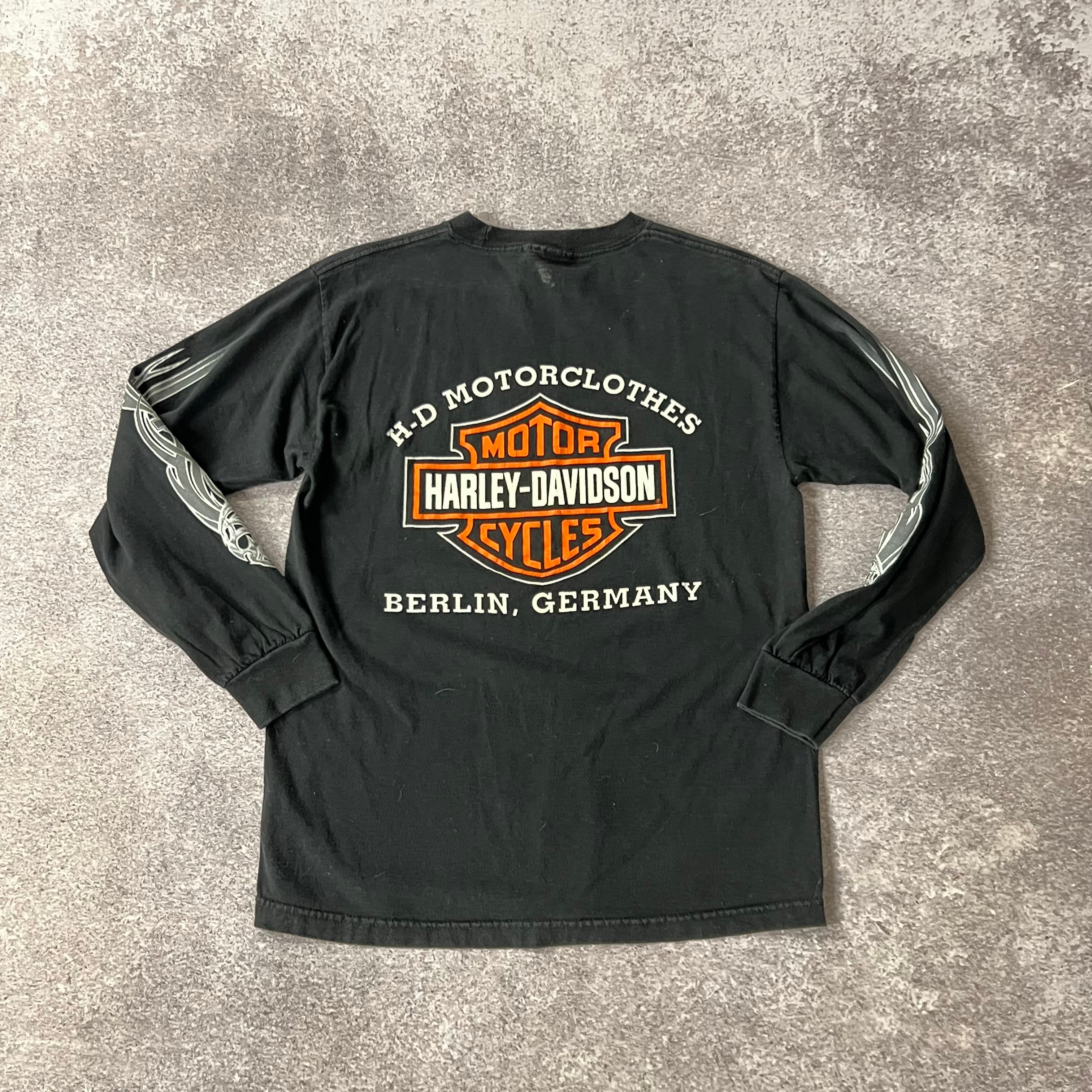 Y2K Harley Davidson Berlin, Germany Worn In Long Sleeve Tee M