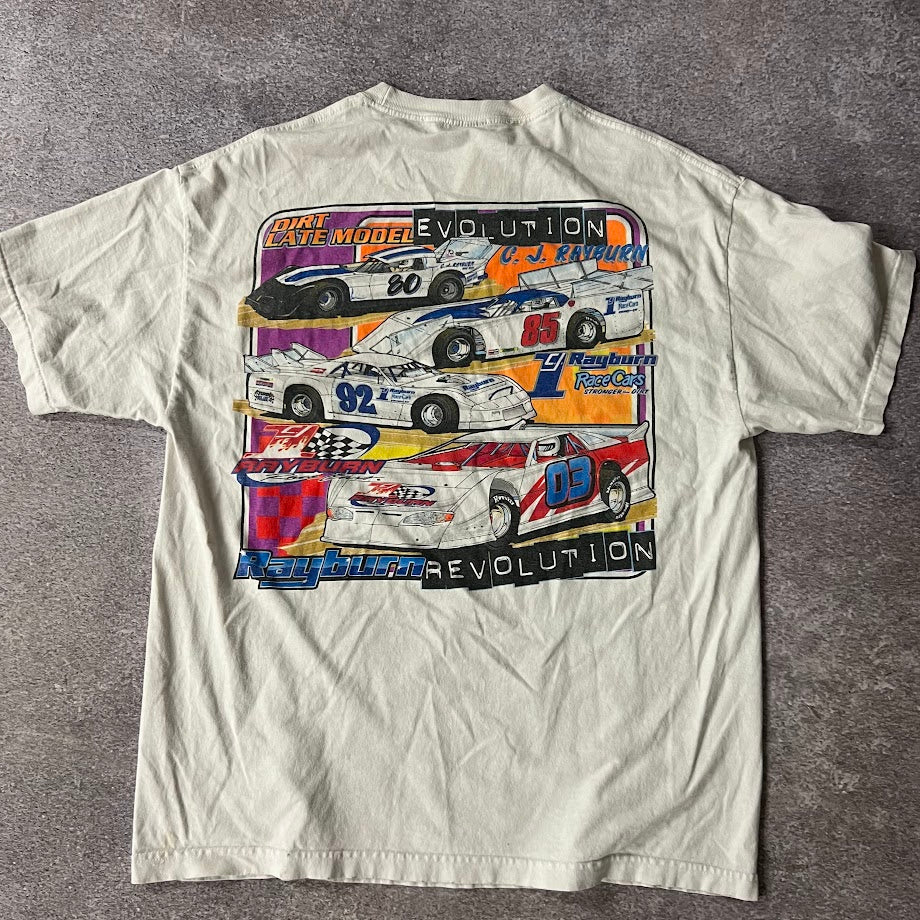 Y2K Whiteland Indiana Arizona Big Logo Faded Graphic Tee XL