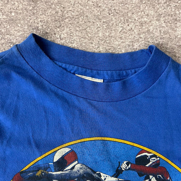 80s Brainerd Raceway Motorsports Hanes Big Logo Single Stitch Tee M