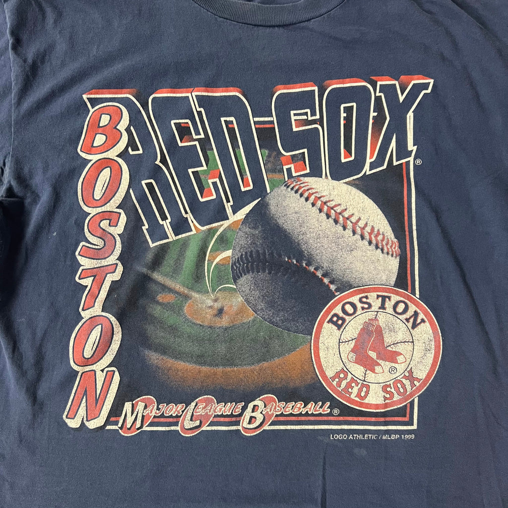90s Boston Red Sox Logo Athletic Big Logo Tee XL