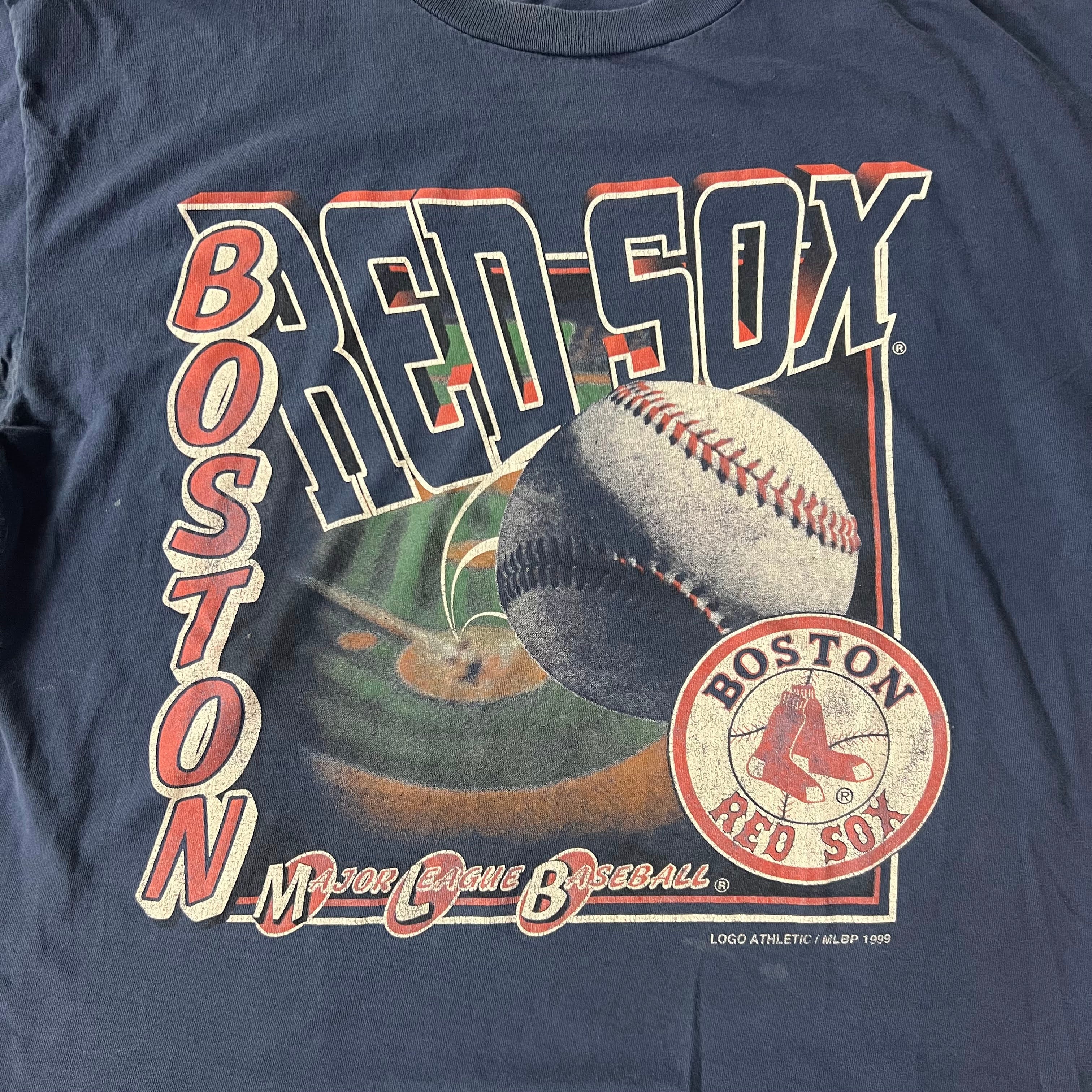 90s Boston Red Sox Logo Athletic Big Logo Tee XL